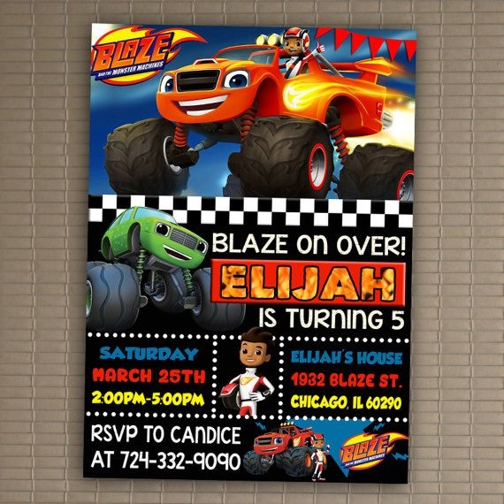 Blaze Invitation Template Free Templates Printable