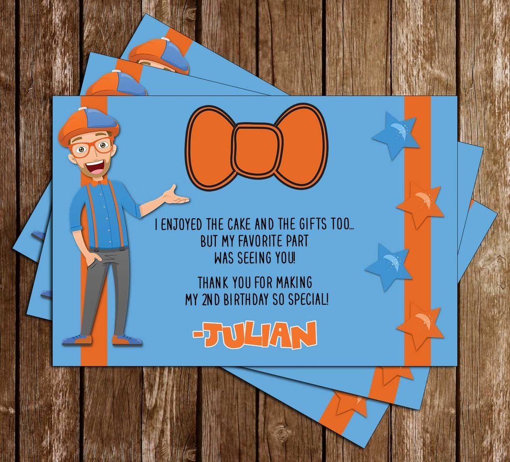 Blippi Birthday Invitation Template Printable Templates Free