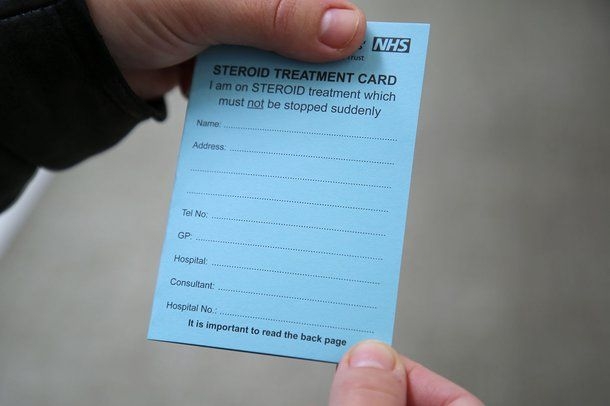 Blue Steroid Card Example Adrenal Fatigue Hydrocortisone Steroids