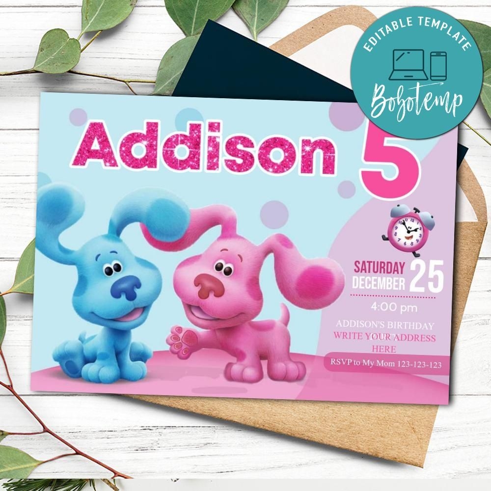 Blues Clues Birthday Invitation Template Free