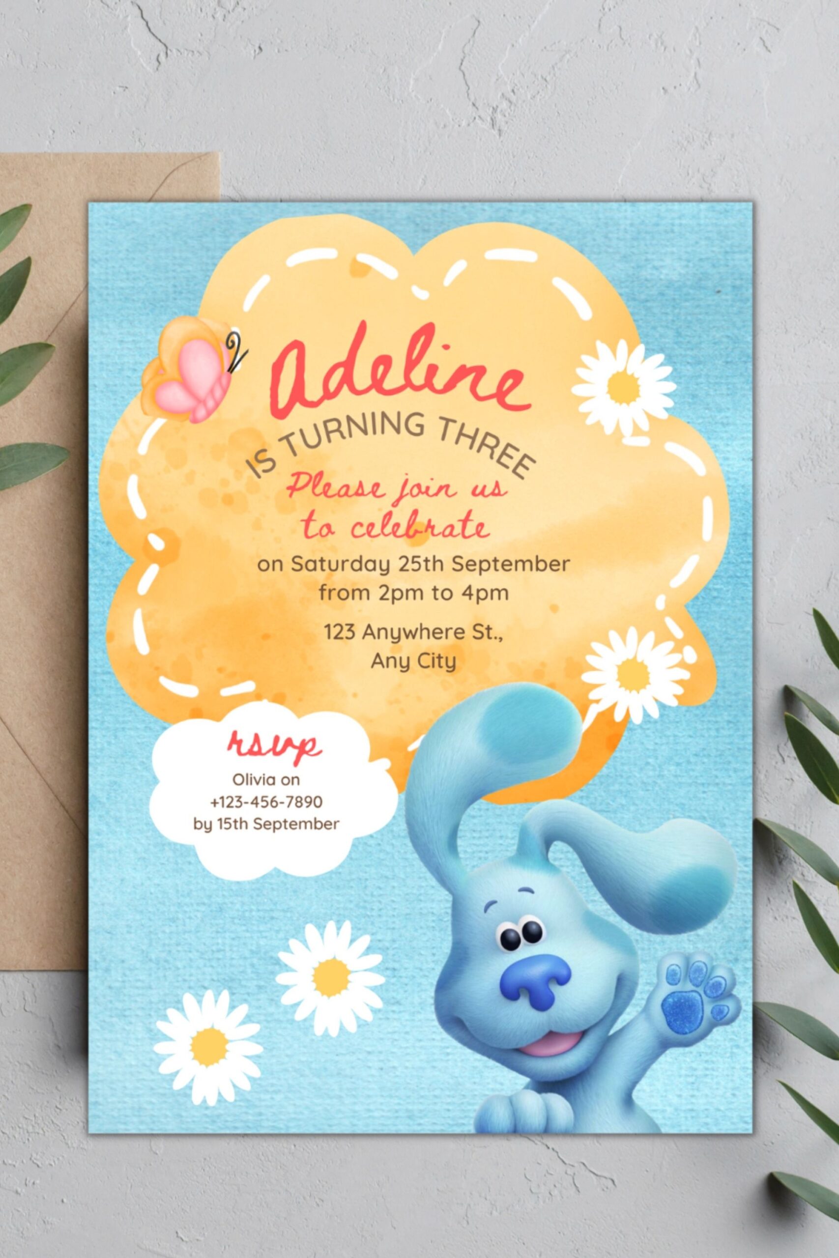 blues clues invitation template