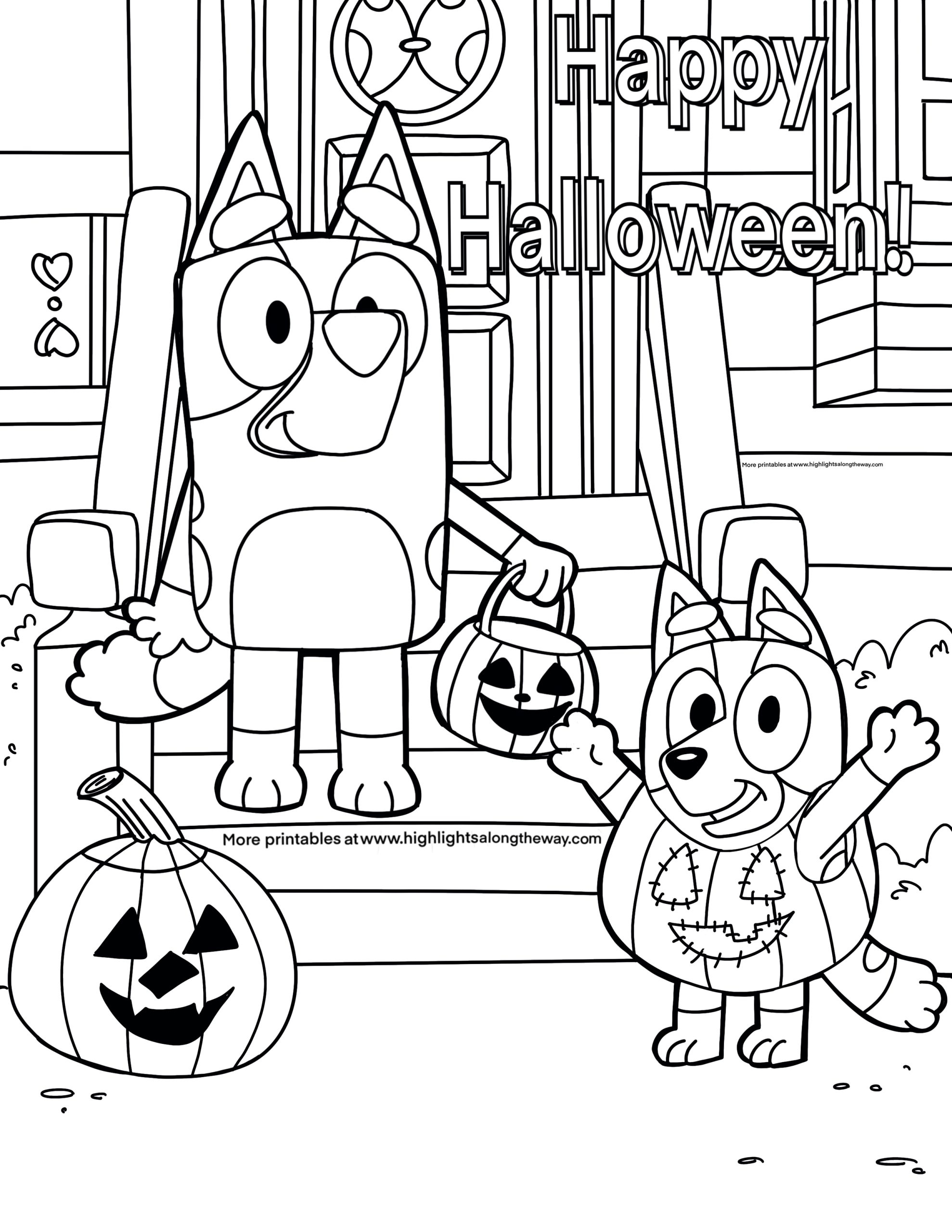 coloring pages for halloween free