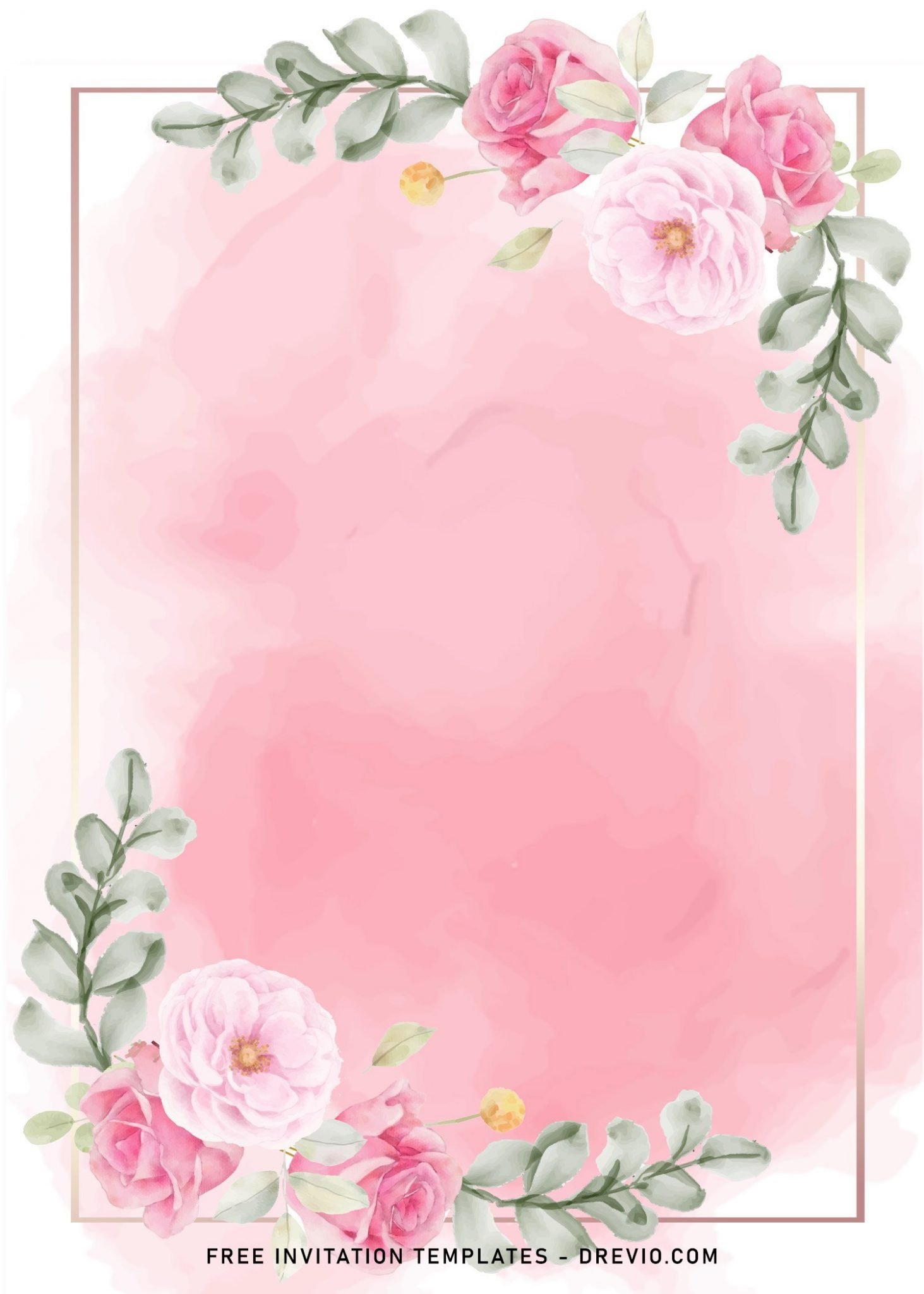 Blush Pink Invitation Template