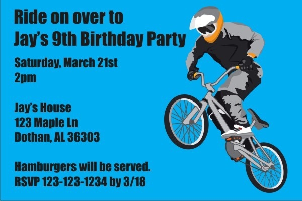 bike ride invitation template