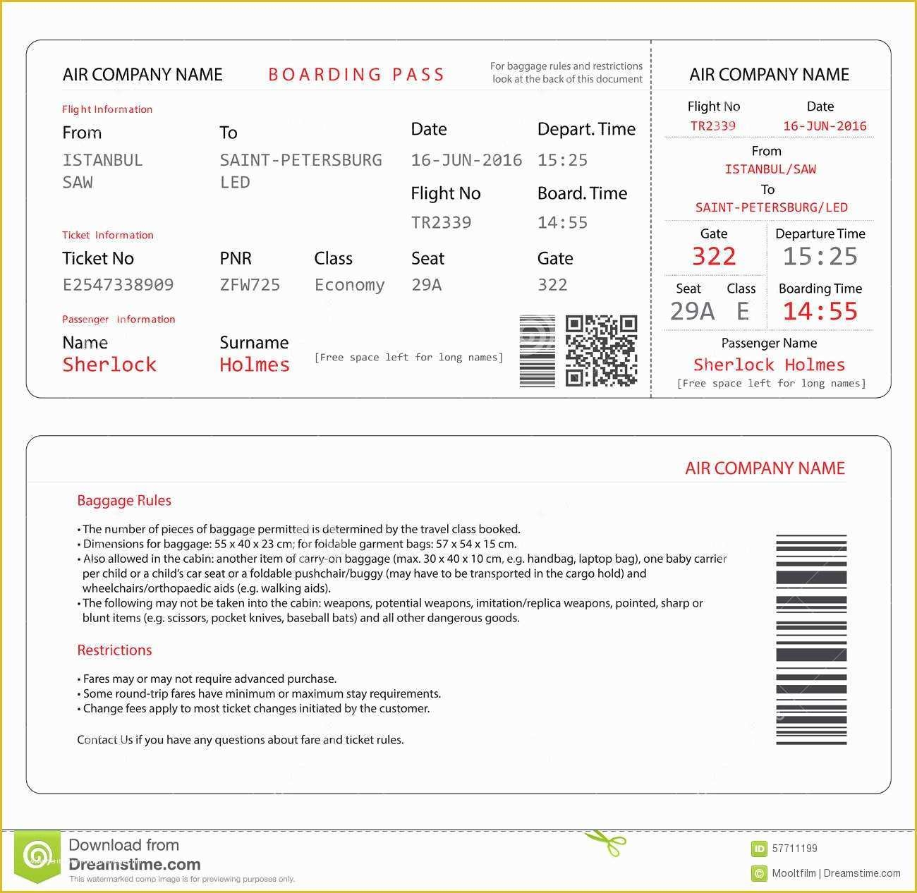 boarding pass invitation template free