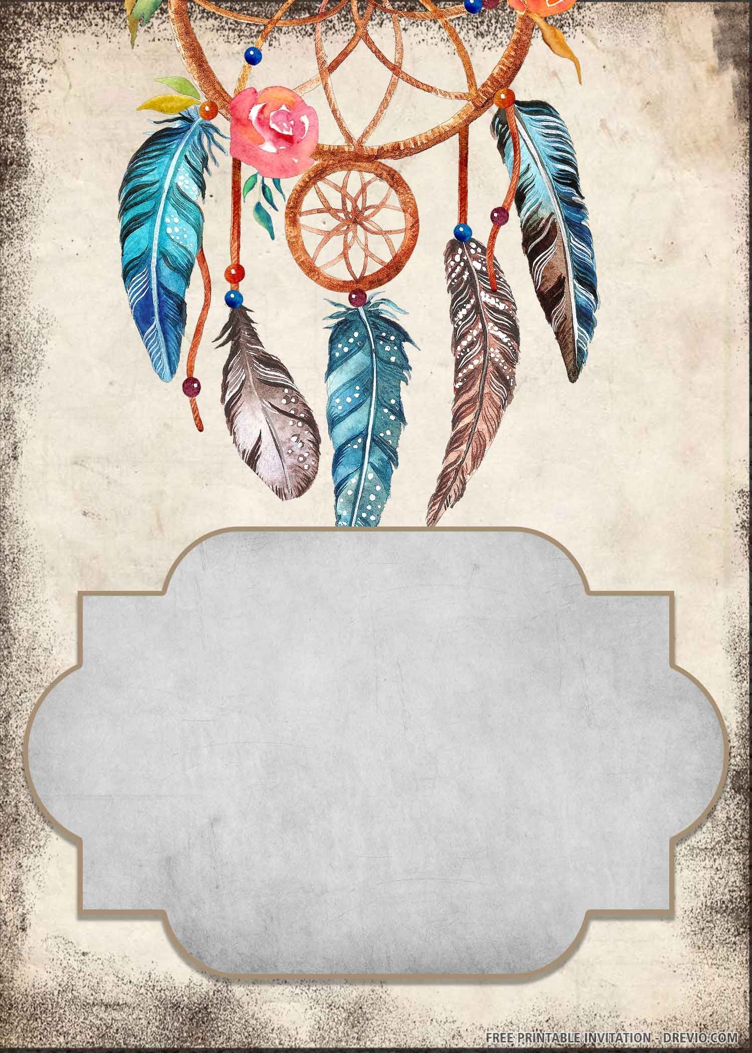 Boho Birthday Invitation Template Free Nisma Info