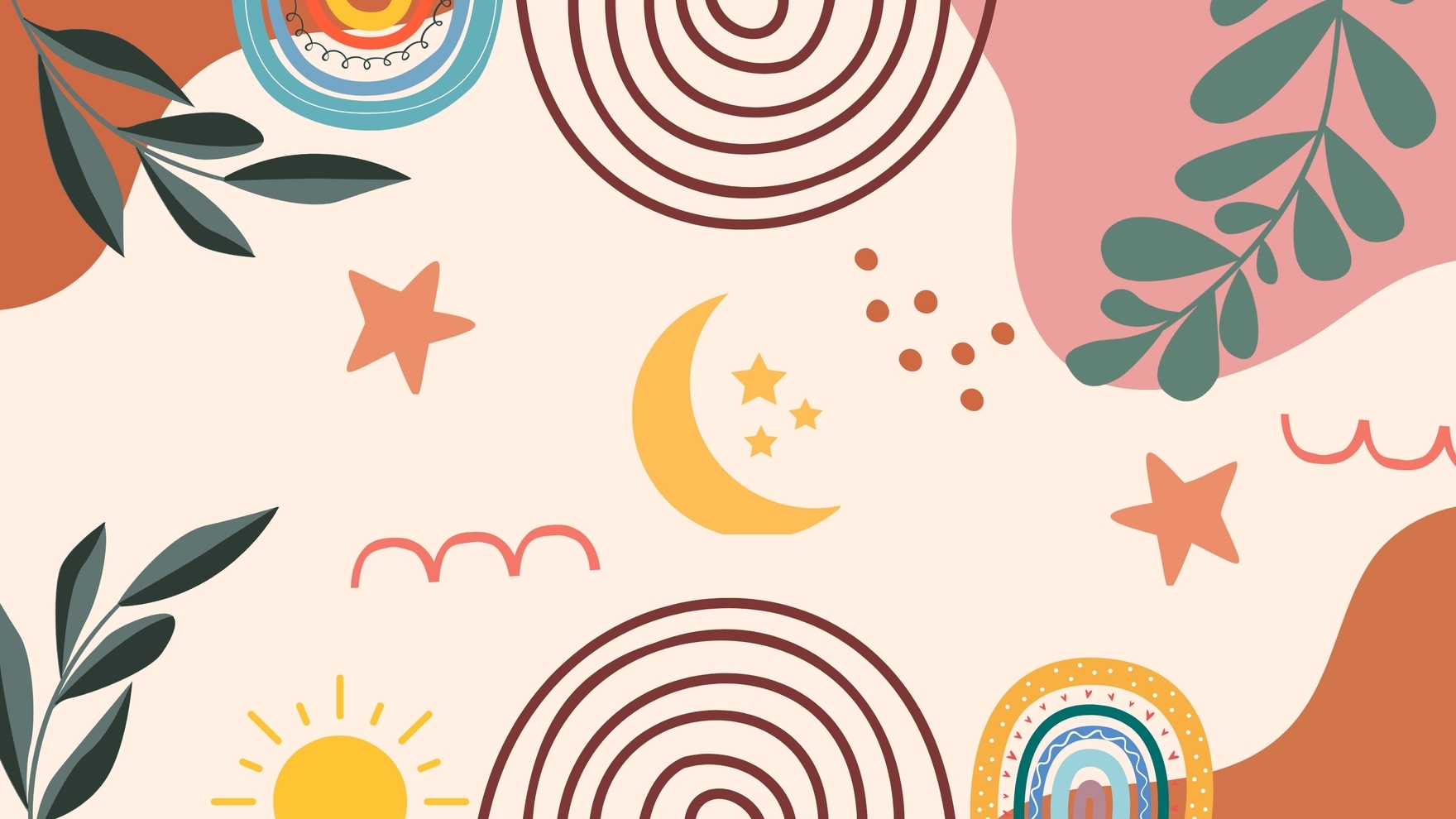 Boho Chic Background In Illustrator SVG JPG EPS PNG Download 