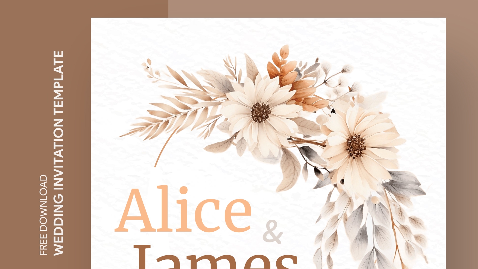 Boho Wedding Invitation Free Google Docs Template Gdoc io