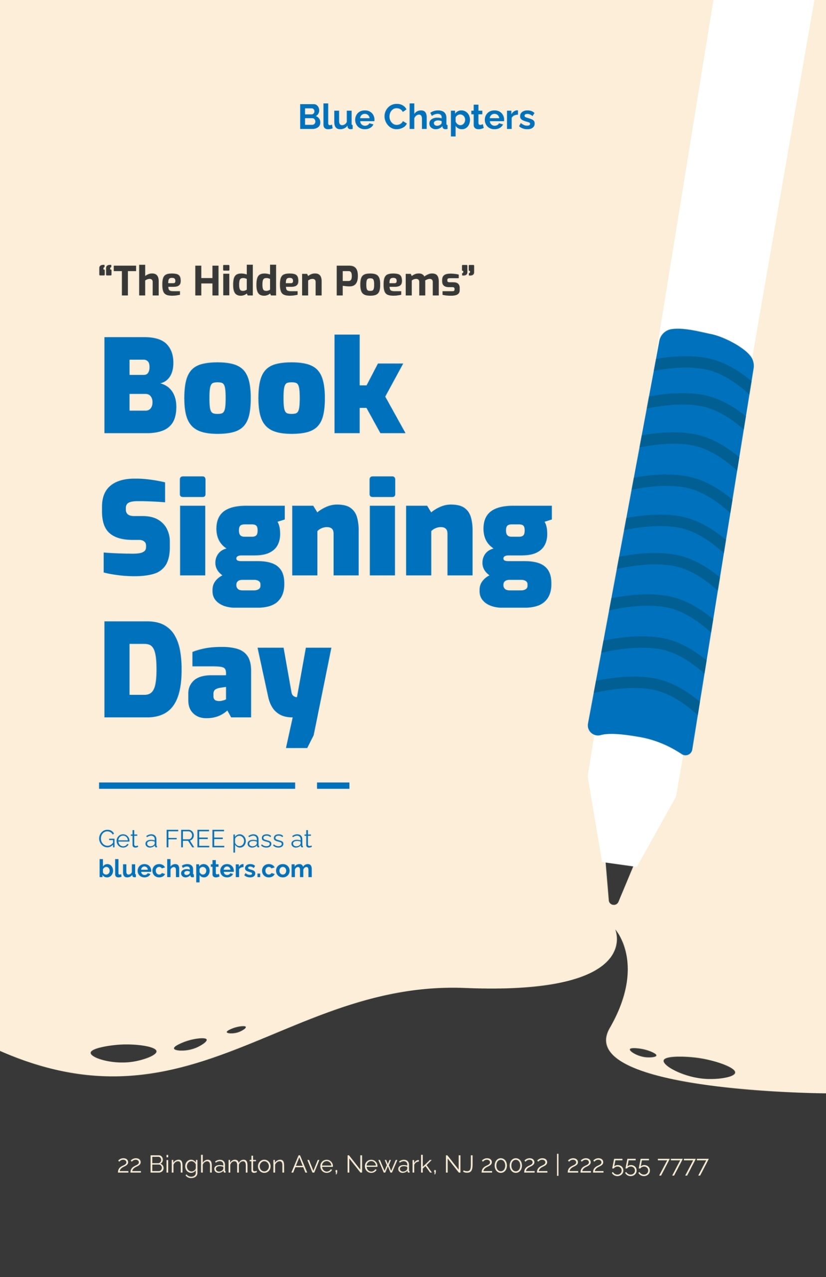 Book Signing Poster Templates In Google Docs FREE Download Template