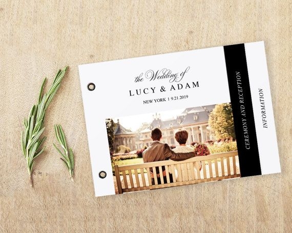 booklet invitation template