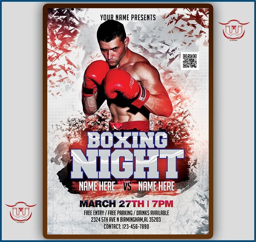 Boxing Invitations Templates Template 2 Resume Examples QJ9e16rx9m