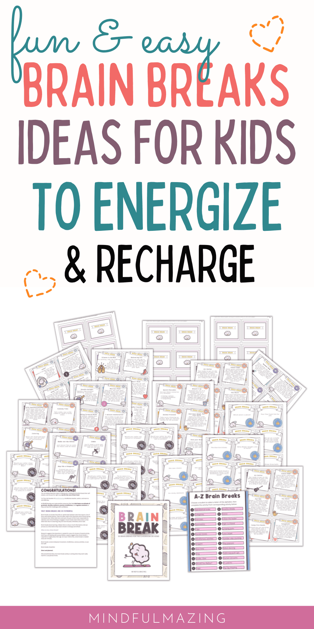 printable brain break cards