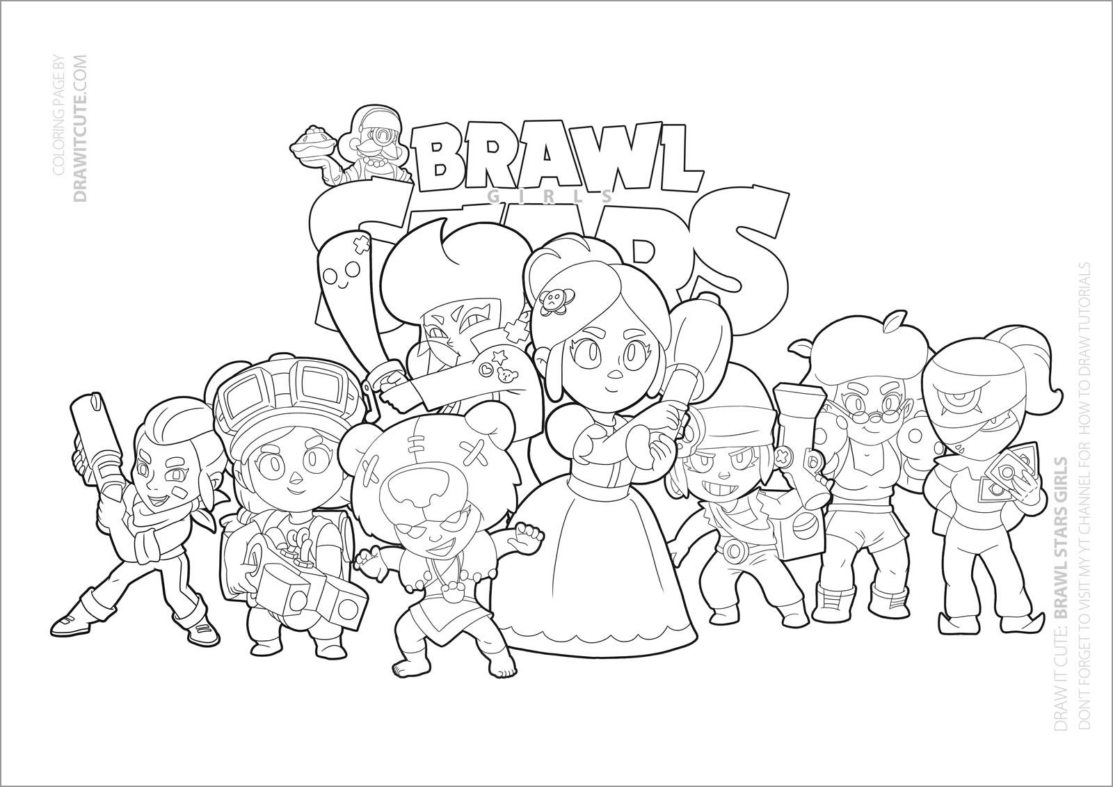 Brawl Stars Coloring Pages ColoringBay