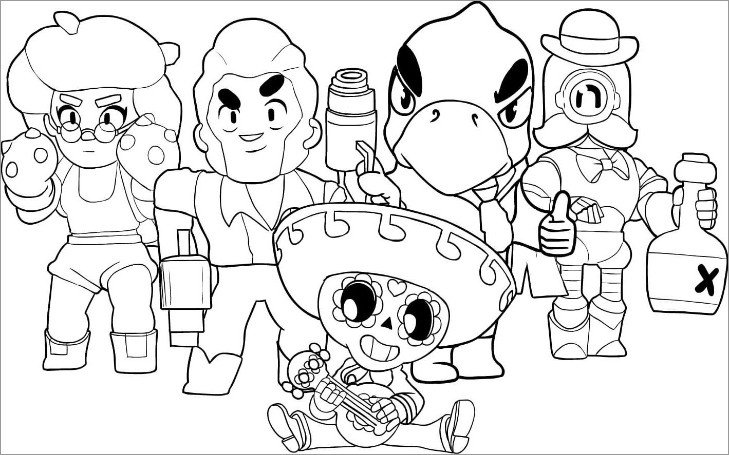 Brawl Stars Coloring Pages ColoringBay