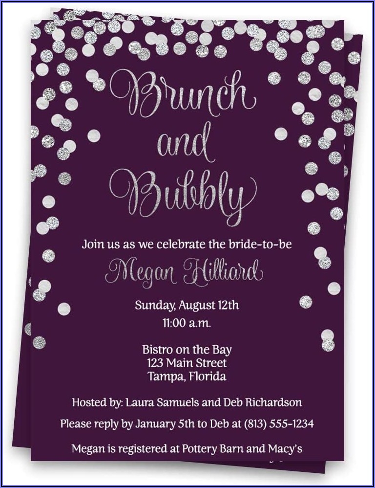 bridal brunch invitations template free