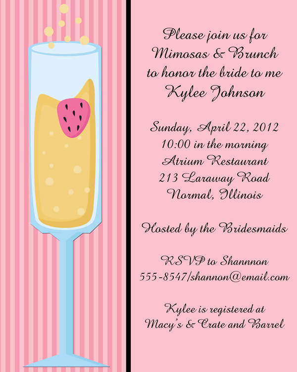 Bridal Shower Brunch Invitation Templates