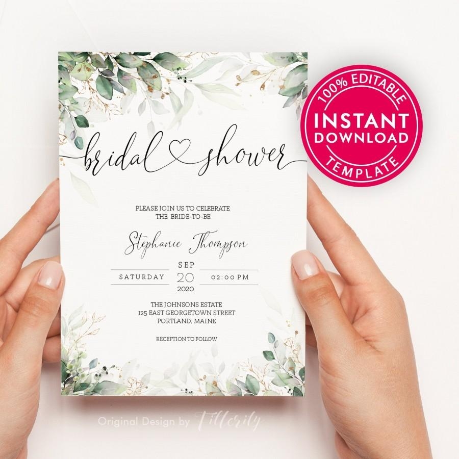 Bridal Shower Invitation Bridal Shower Invites Printable Bridal