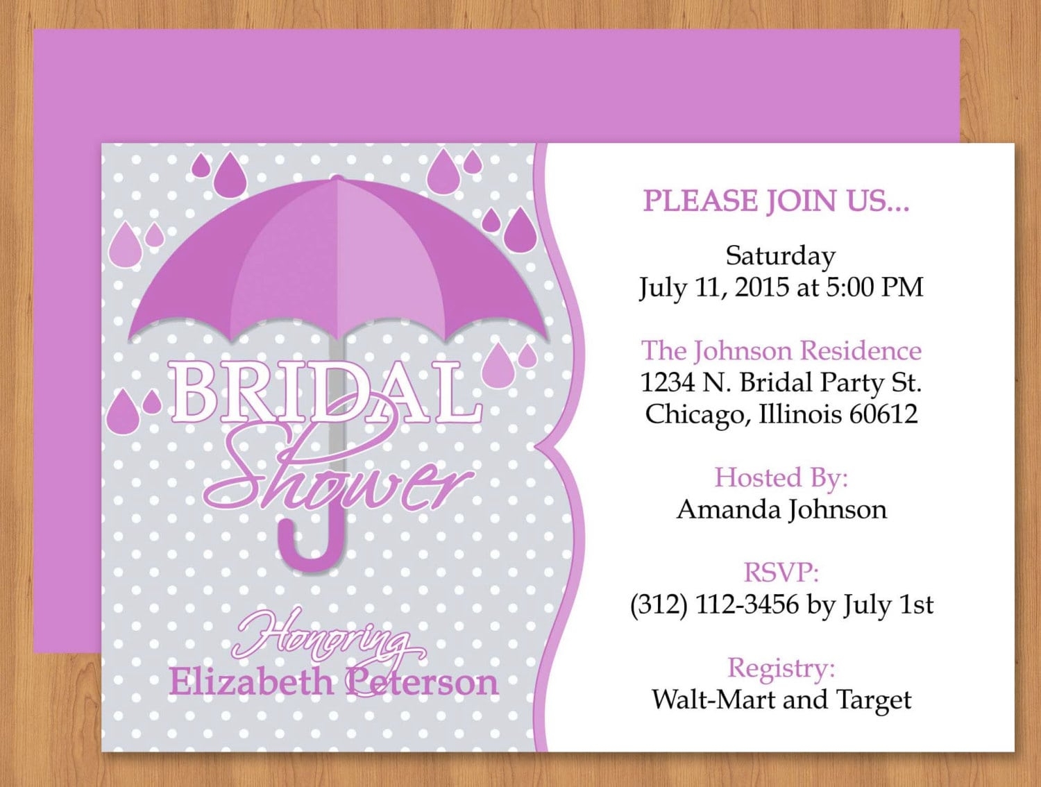 Bridal Shower Invitation Template For Word