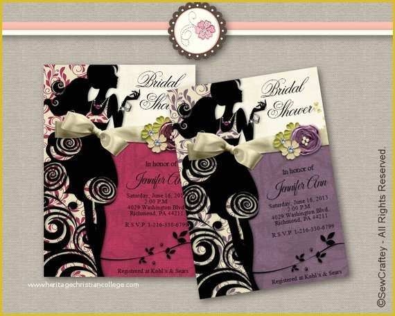bridal shower invitation templates microsoft word free