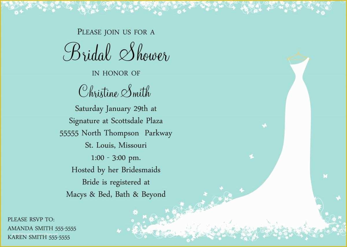 Bridal Shower Invitation Templates Microsoft Word Free Of Bridal Shower