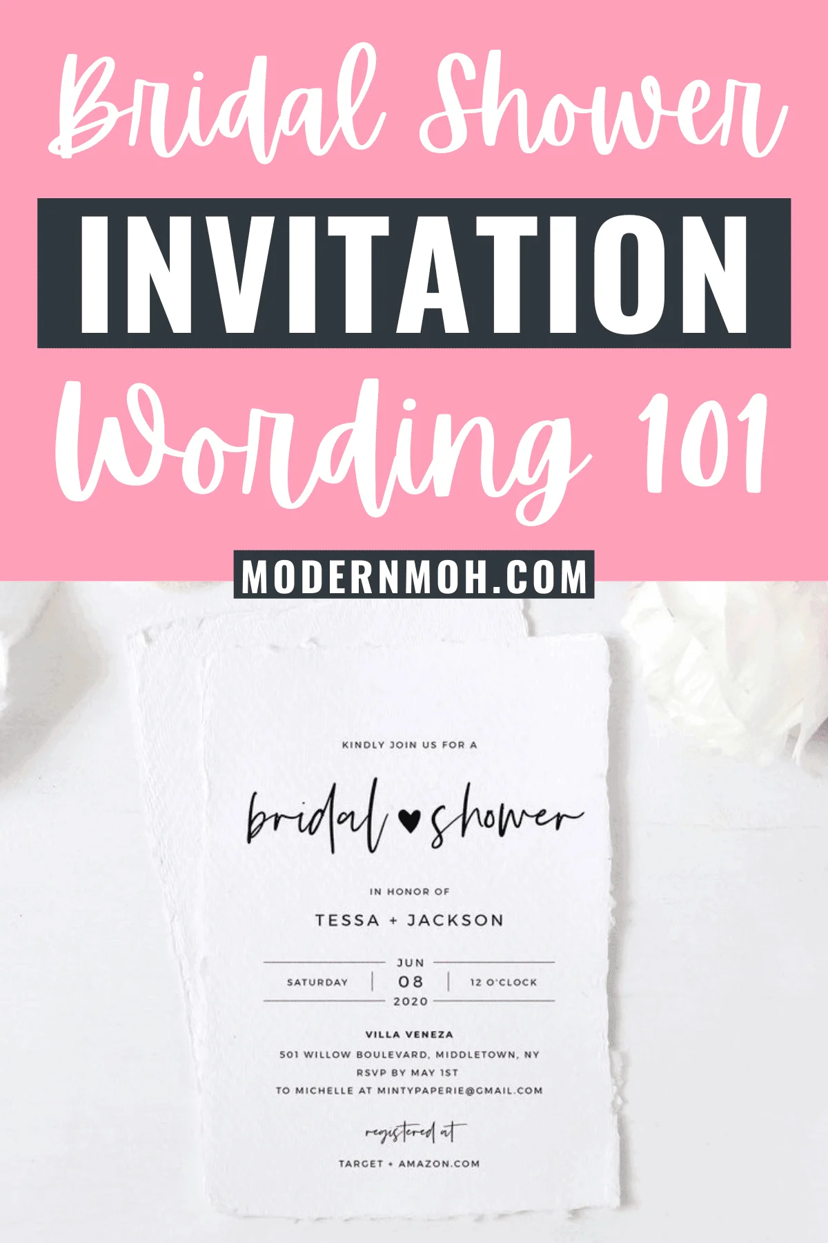 Bridal Shower Invitation Wording Templates