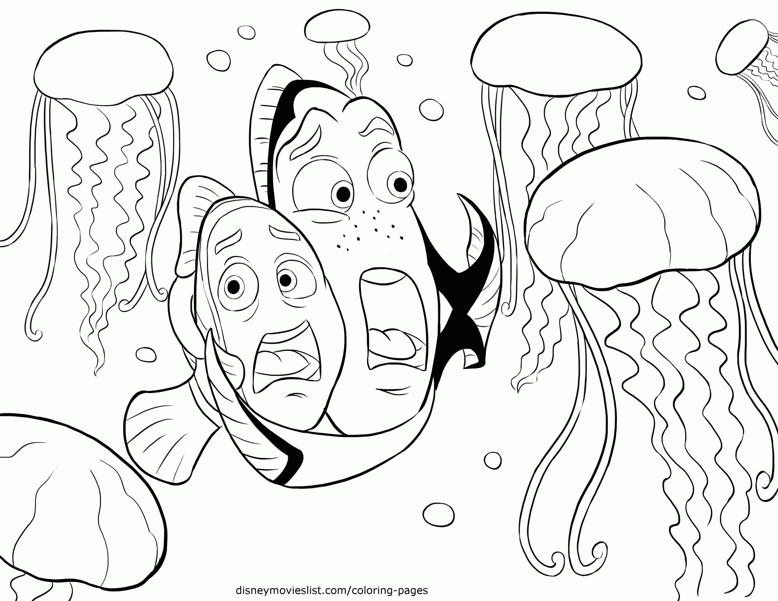 Bruce Finding Nemo Coloring Page Coloring Home