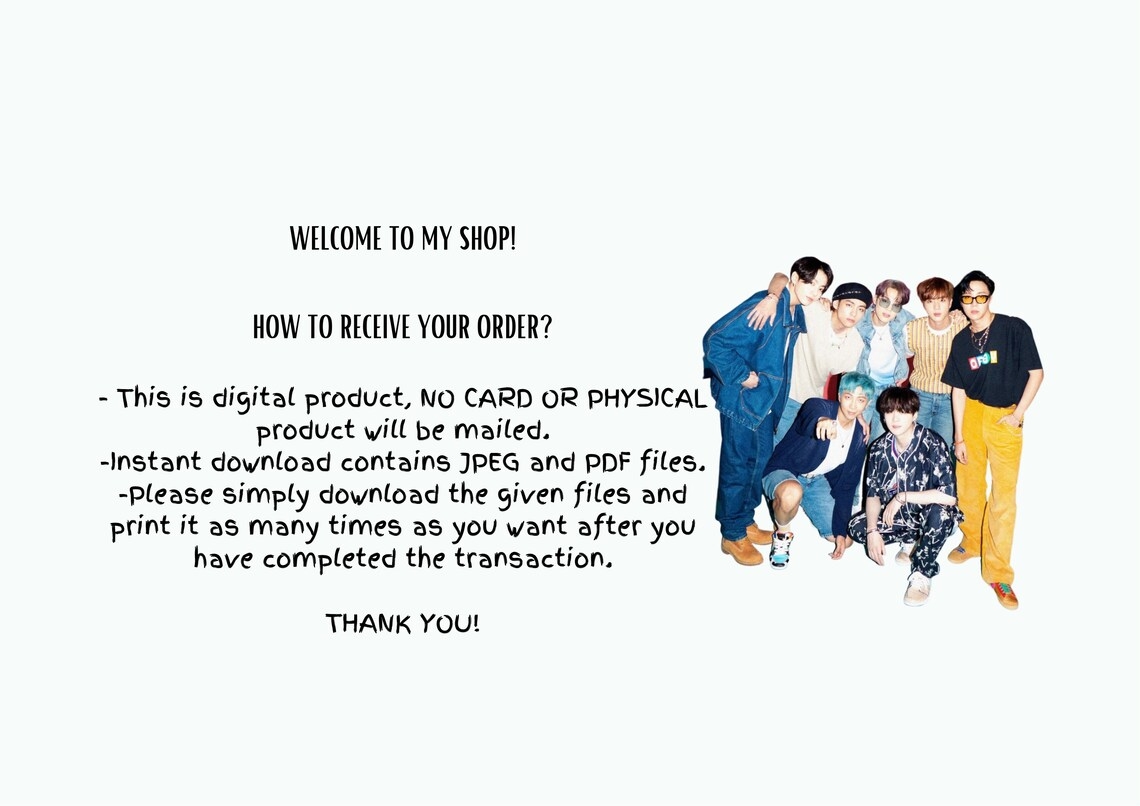 bts invitation card template