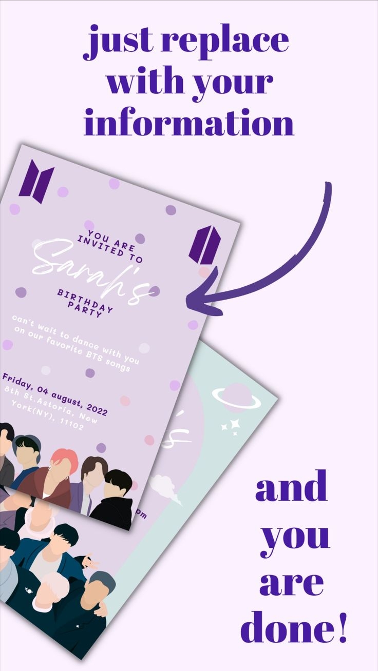 BTS Invitation Template