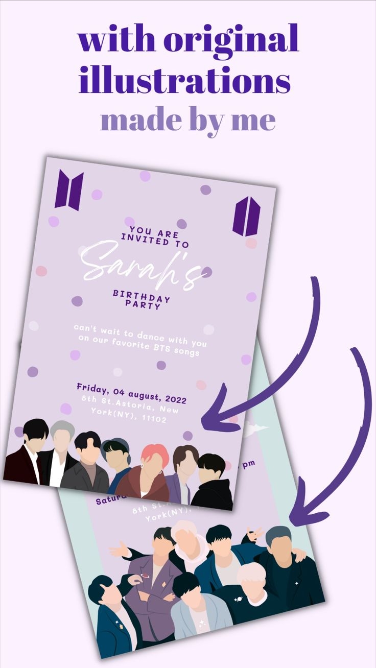 bts invitation template
