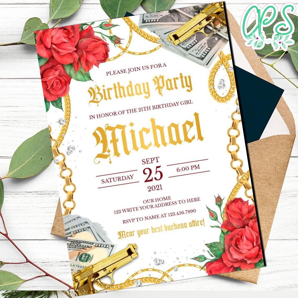 Buchona Invitation Template