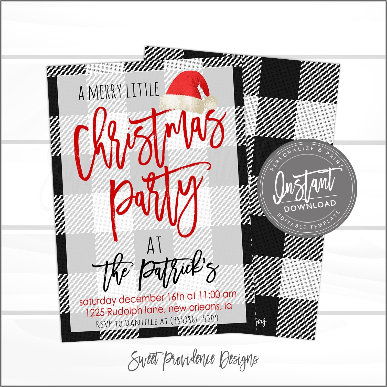 Buffalo Plaid Invitation Template Template 1 Resume Examples