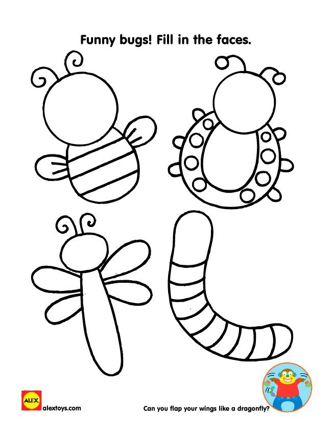 Bugs Worksheet For Preschool Printable Word Searches