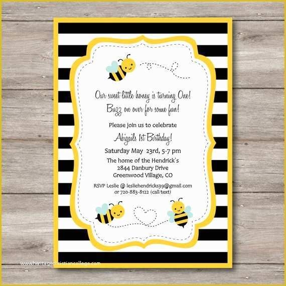 Bumble Bee Invitation Template Free Of Spelling Bee Invitations 