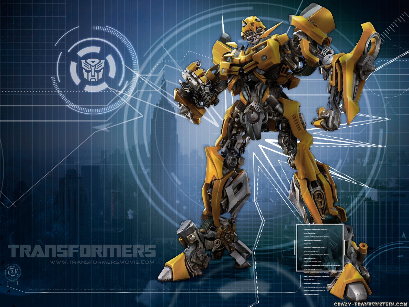 Bumblebee Transformer Birthday Invitation Template 1600x1200