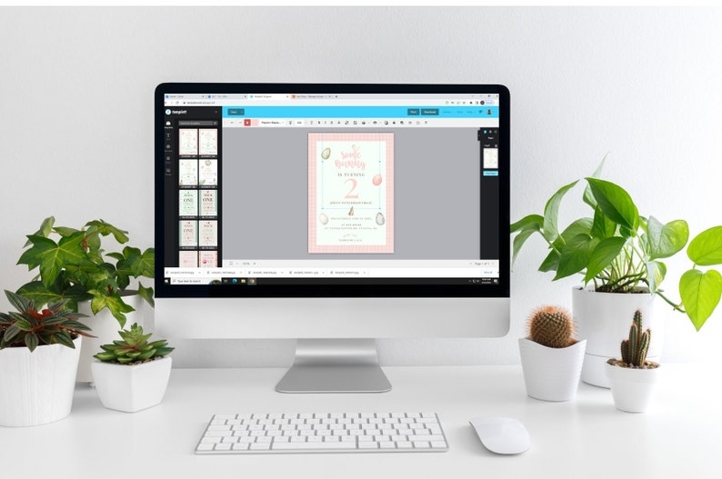 bunny invitation template