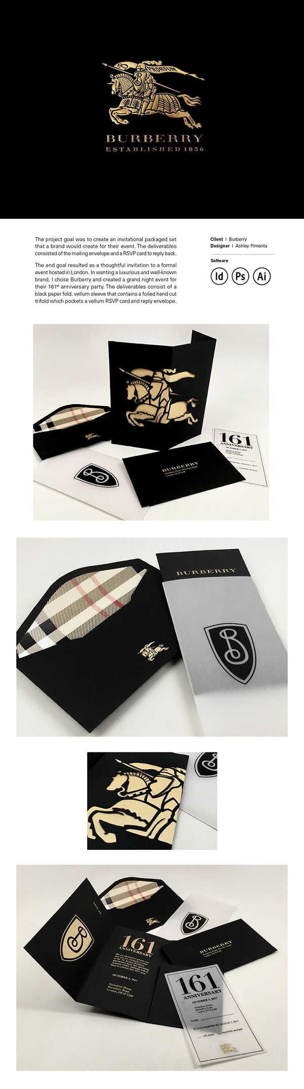 Burberry Invitation On Behance