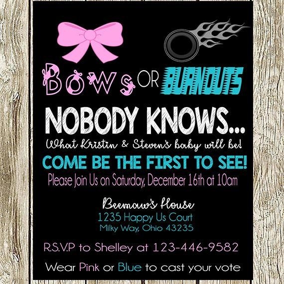 Burnouts Or Bows Invitation Template Free Printable Word Searches