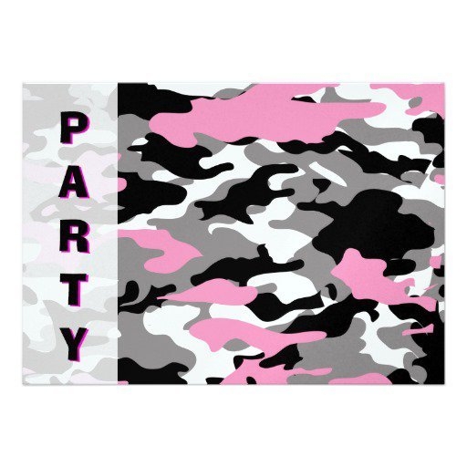 Camo Birthday Invitation Templates Invitation Design Blog