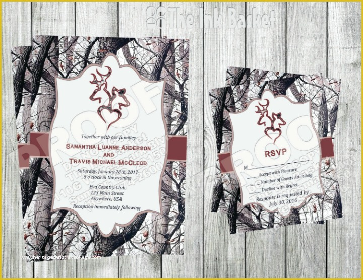 Camouflage Invitations Template Free Of 18 Camo Wedding Invitation 