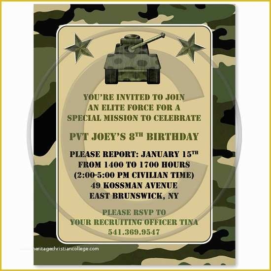 camouflage invitations template free