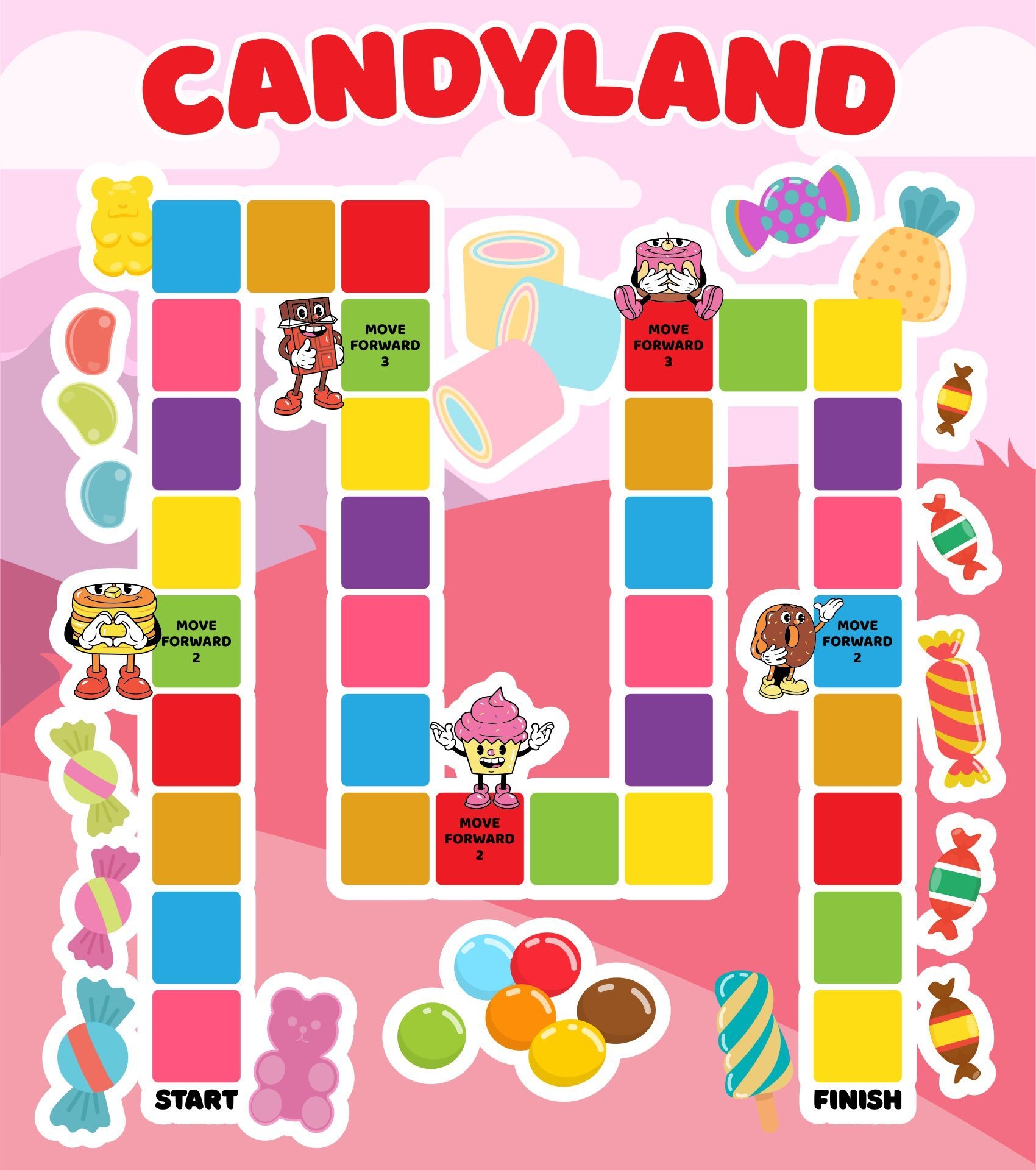 Candyland Game Cards 10 Free Pdf Printables Artofit