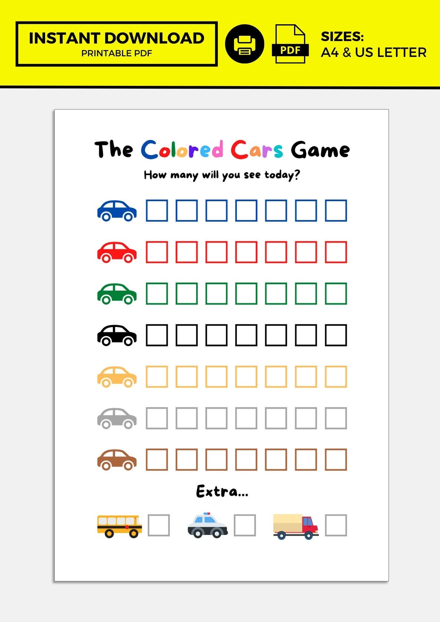 Car Games Printable Road Trip Games Road Trip Activity Kids Road 
