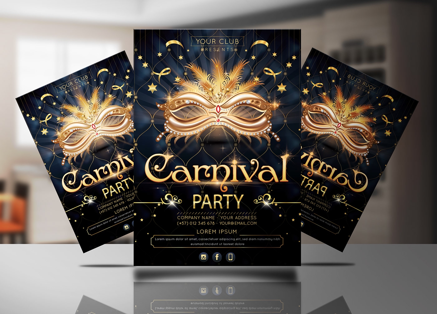 Carnival Party Invitation Template On Behance