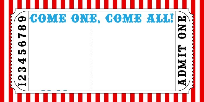 Carnival Ticket Invitation Free Template Download