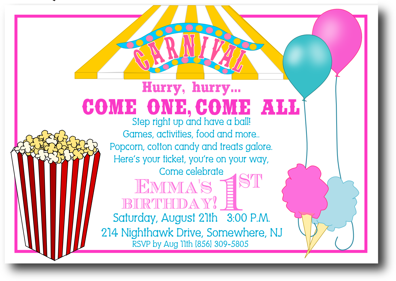Carnival Ticket Invitation Template Cliparts co