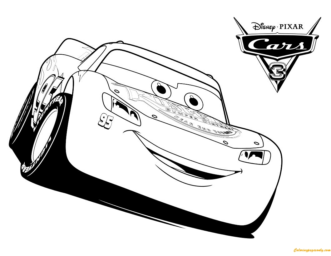 lightning mcqueen coloring page free