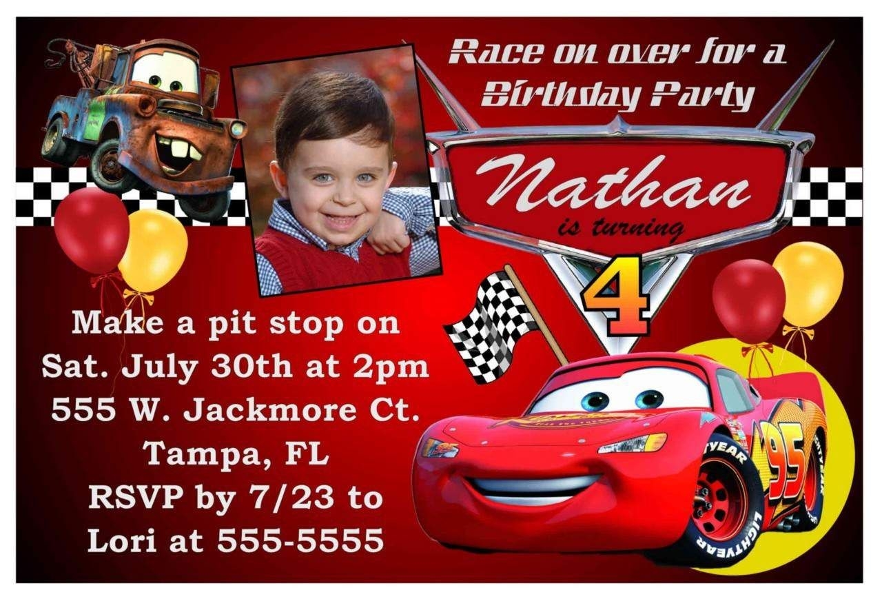 Cars Invitation Template Editable