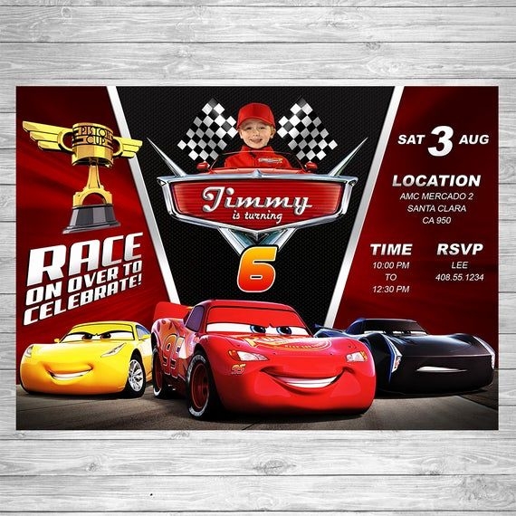 Cars Invitation Template Invitation Disney Cars Computer Butterflyymade