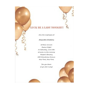 Casino Night Invitation 3 Template TheRoyalStore