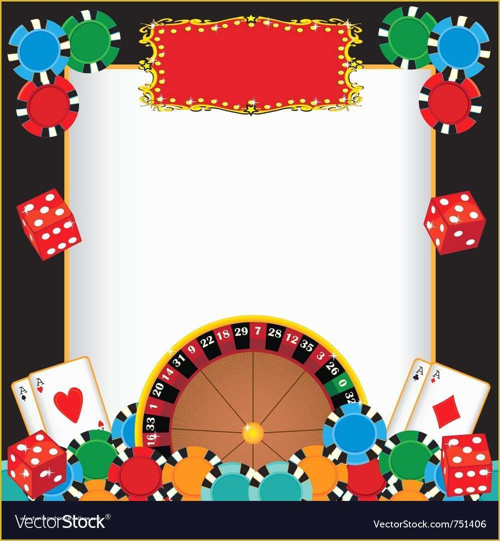 Casino Night Invitation Template Free Of Party Casino Card Night 